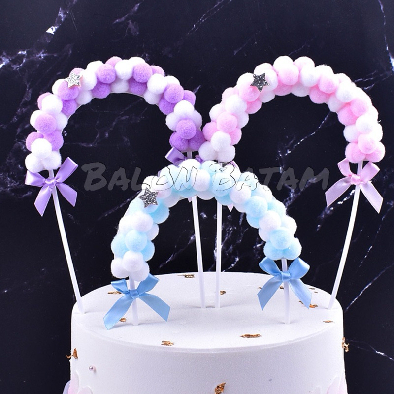 Topper Cake Bulat Pita