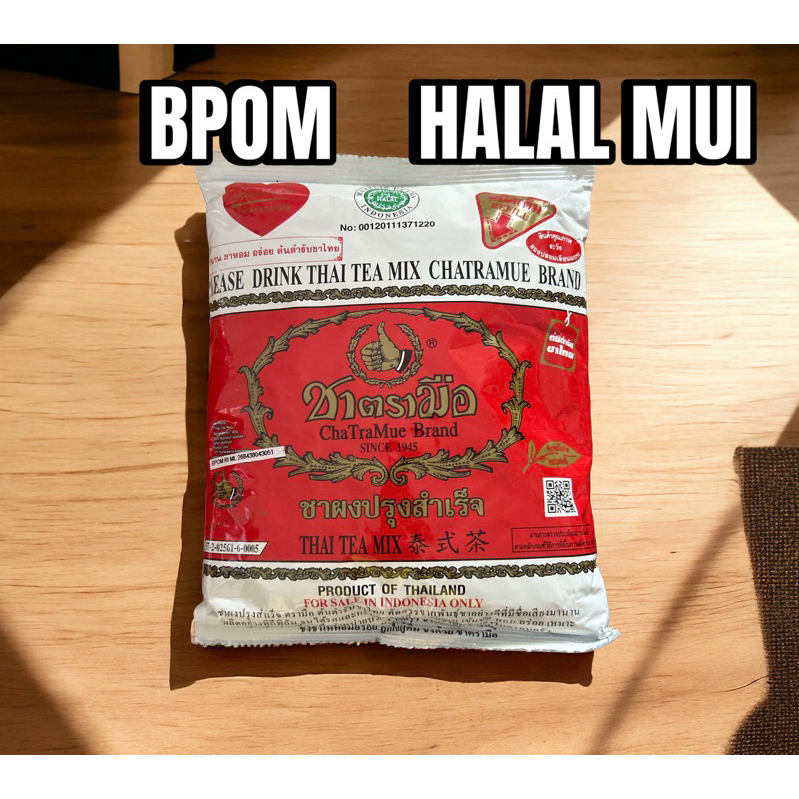 

chatramue thai tea teh thailand 400gr murah BPOM Halal MUI