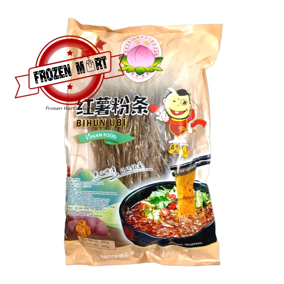 

TERBARU XIAN TOU Sweet Potato Vermicelli Bihun Ubi uk1MM Vegan Food 4Gr