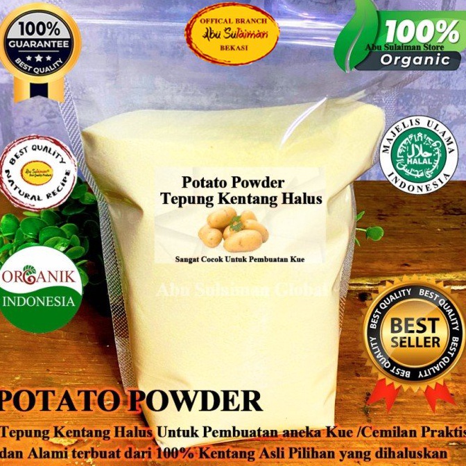 

PAKET LENGKAP Potato Flakes Halus 1 KG Organic Original Potato Powder 1 kg Mashed Long Potato Tepung Kentang Potato Powder Strong Taste Potato Flakes Powder Potato Tepung kentang Potato