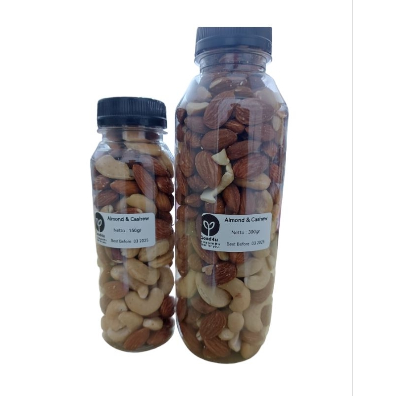 

Mixed Kacang Almond & Cashew Kemasan Botol 300gr