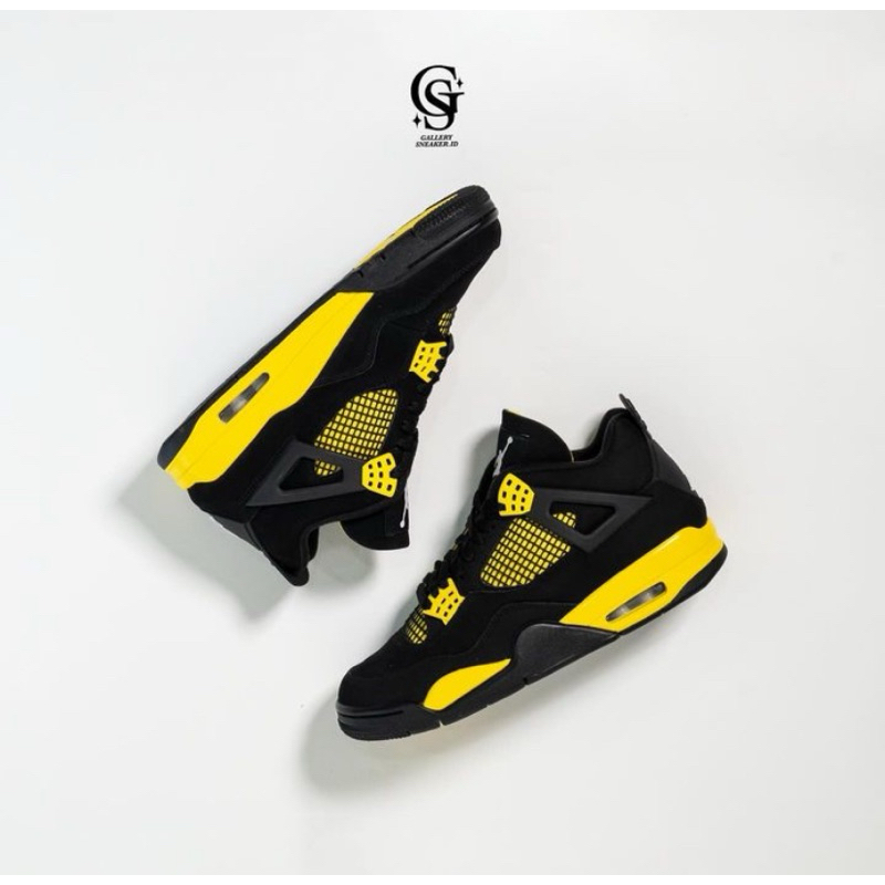 Air Jordan 4 Retro Yellow Thunder Men Original