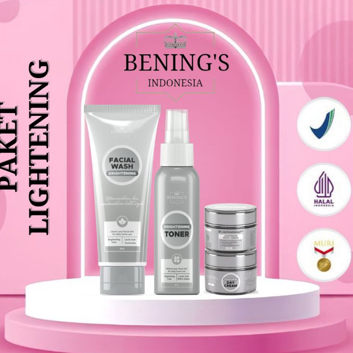 DiSkon  BENING SKINCARE DOCTOR OKY PRATAMA PAKET BRIGHTENING  BENING SKINCARE DR OKY PRATAMA