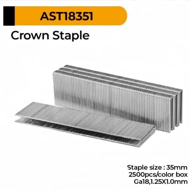 

Refill isi Staples Tembak Crown Staples U 35 mm INGCO AST18351