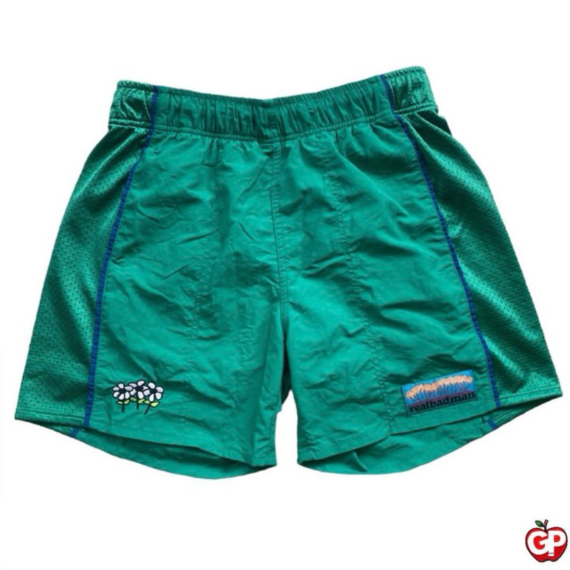 Real Bad Man paradise short green