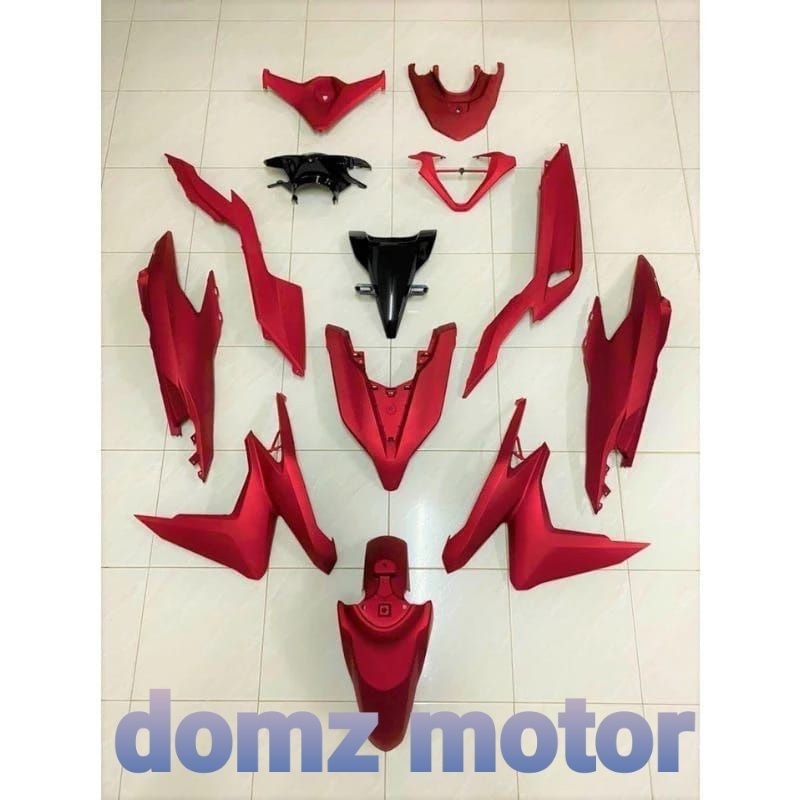 cover full body halus Honda Vario all new LED 125 150 warna merah doff