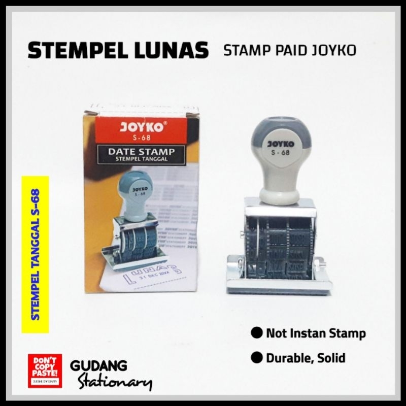

Stempel Lunas | Paid Date Stamp S-68 JOYKO