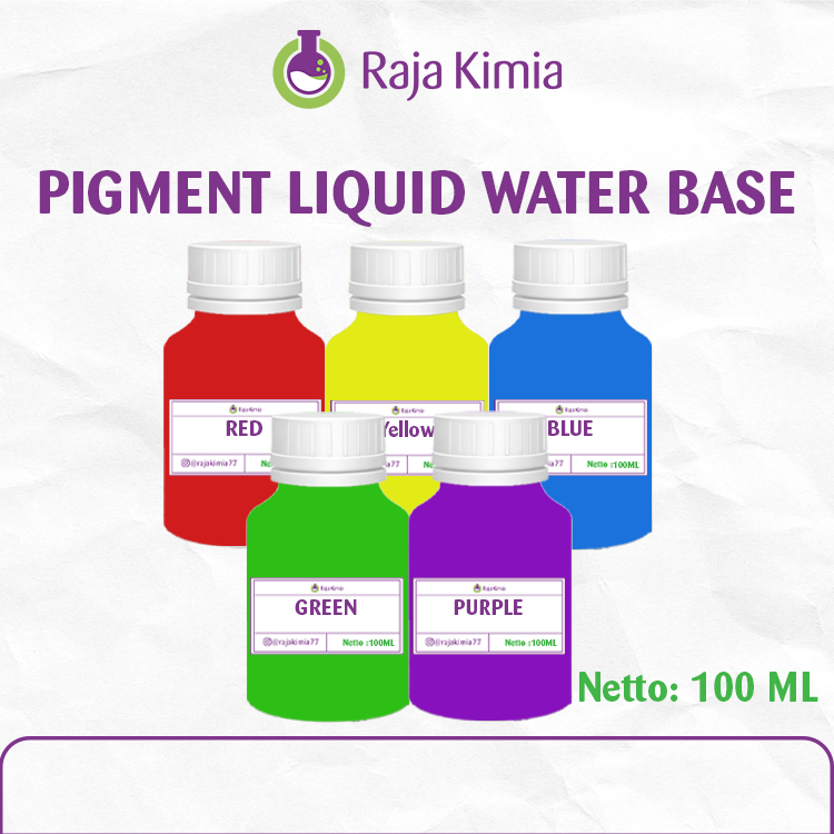 

PIGMENT LIQUID WATER BASE/ PEWARNA SABUN /KOSMETIK / PEWARNA SLIME / KERAJINAN - 100 ML