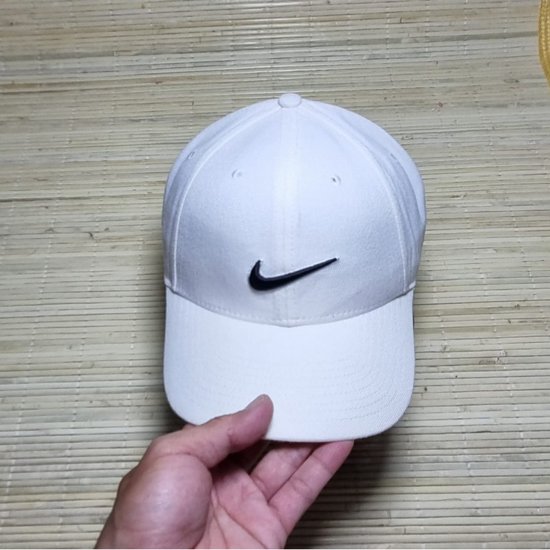 topi nike putih tebal second original