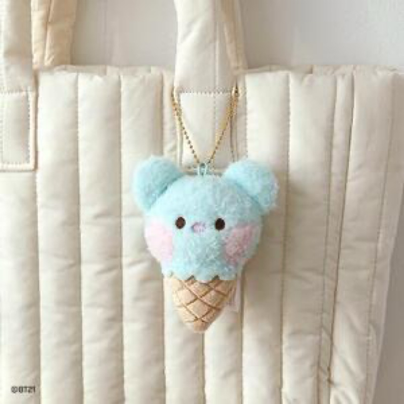 (PO KOREA) BT21 MININI - DOLL KEYRING ICE CREAM OFFICIAL
