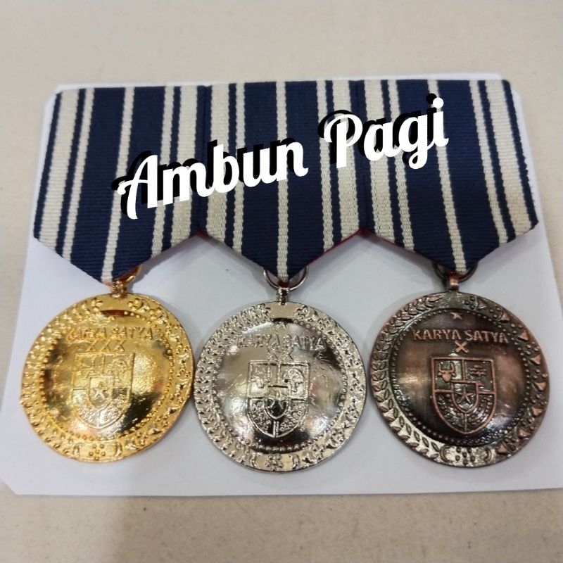 

best seller medali pita jas satya lencana PDU PNS 1set 10,20,30tahun