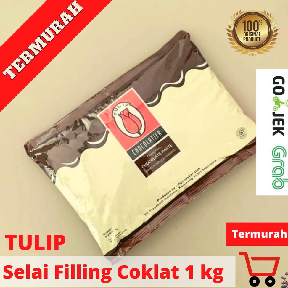 

DISKON Tulip Filling Cokelat Cokelat Pasta 1kg Kemasan ASLI