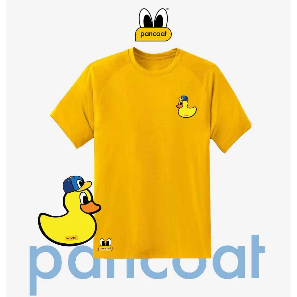 KAOS PANCOAT KUNING BEBEK TOPI LOGO MIRROR ORIGINAL 1:1 - Kaos Pancoat Catton Combet 30s S.M.L.XL - 