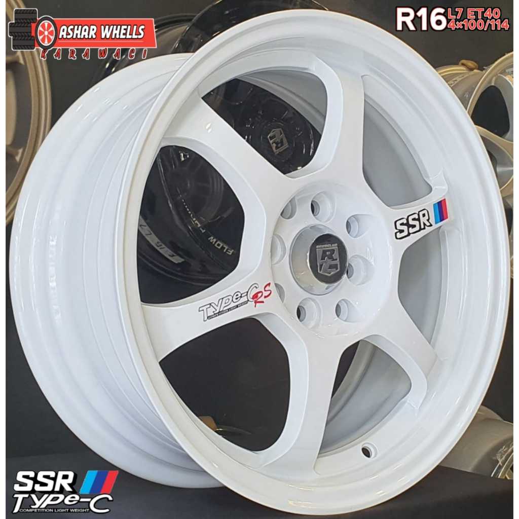 Jual Velg Baru - SSR Type-C RS - R16 L7 4x100/114 ET40