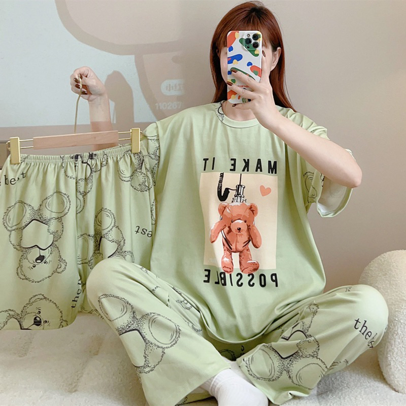 Piyama korea piyama kekinian piyama celana piyama set piyama wanita piyama lucu baju tidur lucu baju