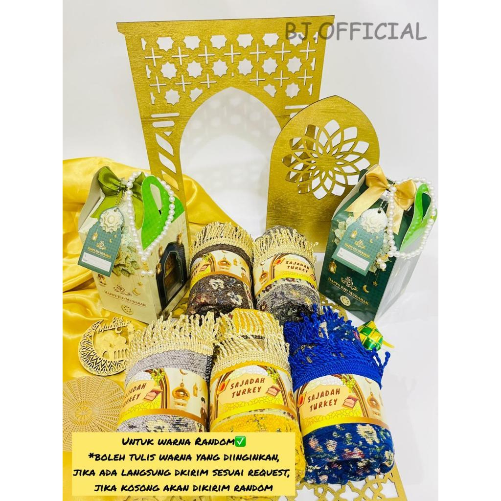 

HAMPERS SOUVENIR IDUL FITRI 2025 1 SET ISI SAJADAH DAN MUTIARA TASBIH / LEBARAN IDUL FITRI 2025 !!!