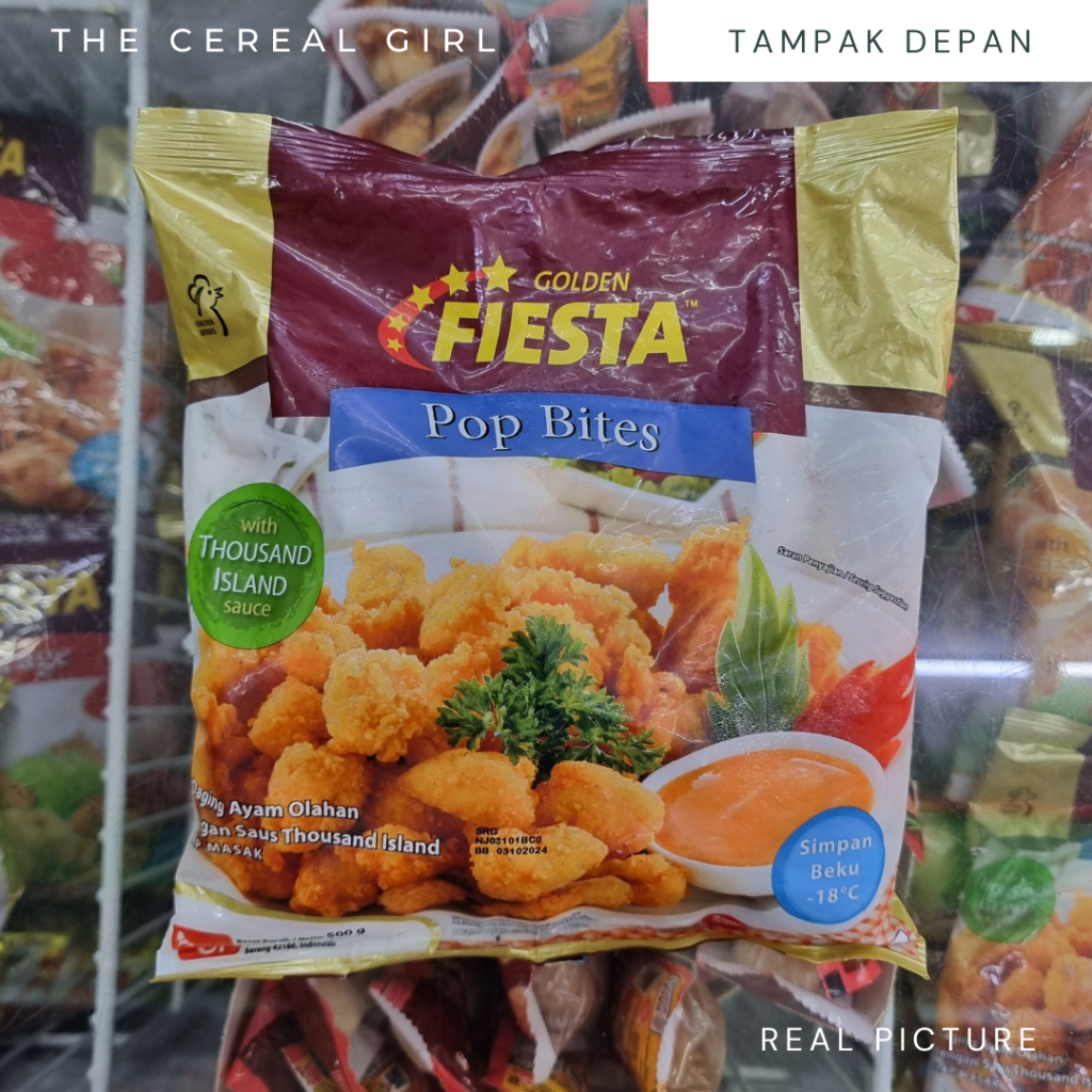 

[KONDISI BARU - 100% ORIGINAL] GOLDEN FIESTA Pop Bites with Thousand Island Sauce 500gr