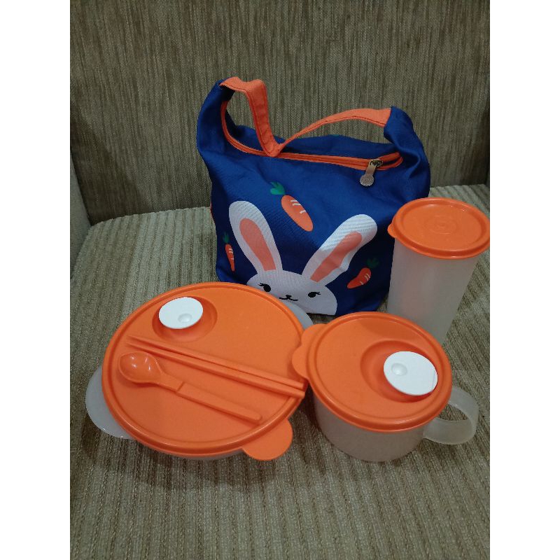 Blue Rabbit Lunch Set Tupperware