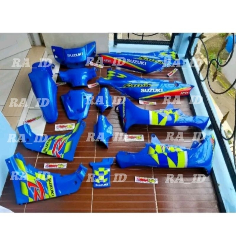 Body Satria Lumba Biru Biru Full Set Halus Suzuki Satria Lumba Cover Bodi Halus Fullset Satria