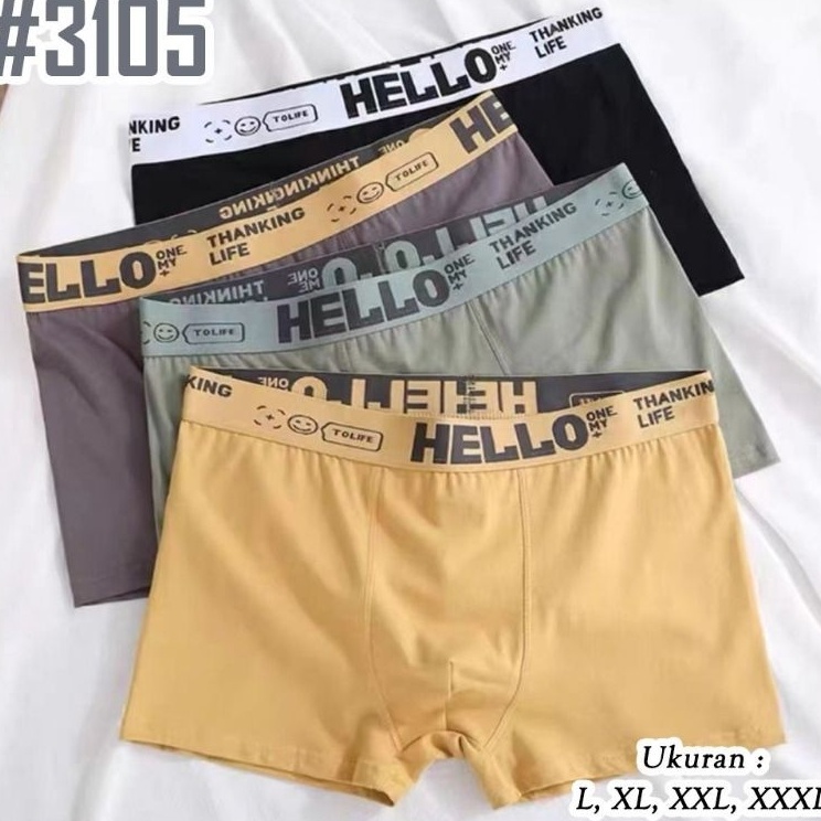 Diskon Terunik  celana dalam boxer pria HELLO  cd boxer pria dewasa  cd cowok import