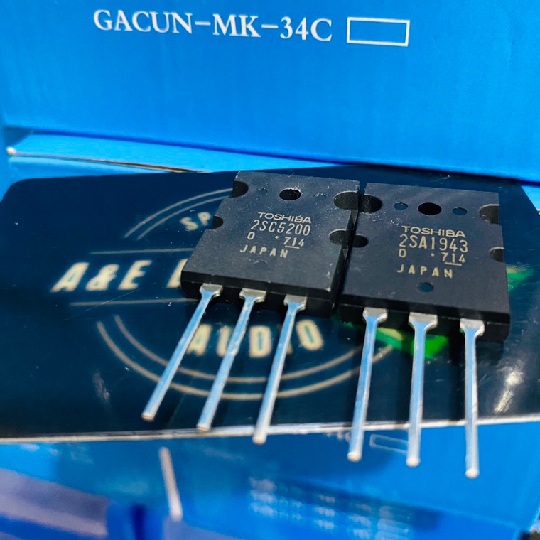 TR FINAL THOSIBA 2SA1943  2SC52 LOT 714 ORIGINAL THOSIBA JAPAN v Kualitas Premium