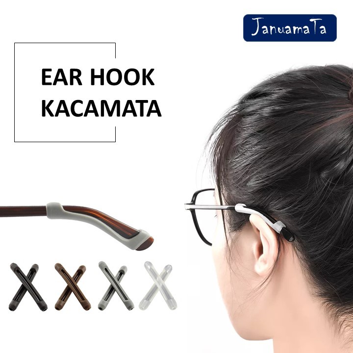 Ear hook Kacamata Silikon| Earhook Pengait Kacamata | Pengait Kacamata Silikon | Aksesoris Kacamata