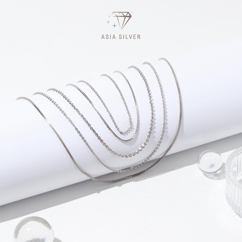 Kalung Anak Perak Pria Wanita Asli Silver 925 Lapis Rhodium Emas Putih Model Italy Santa | Milano Ka