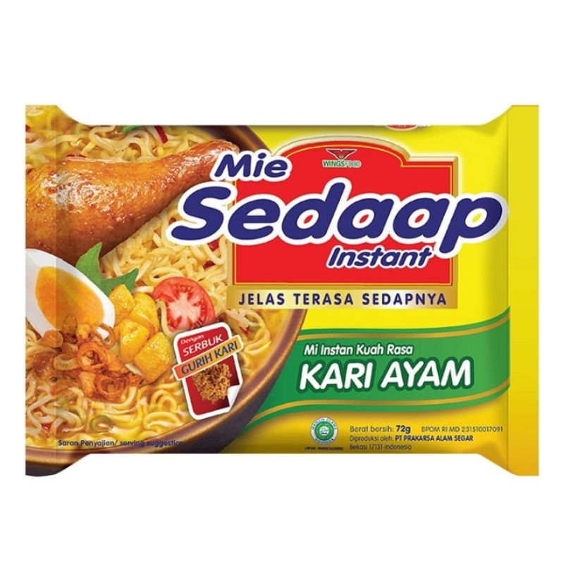 

Sedaap Mie Kuah Kari Ayam 72 g