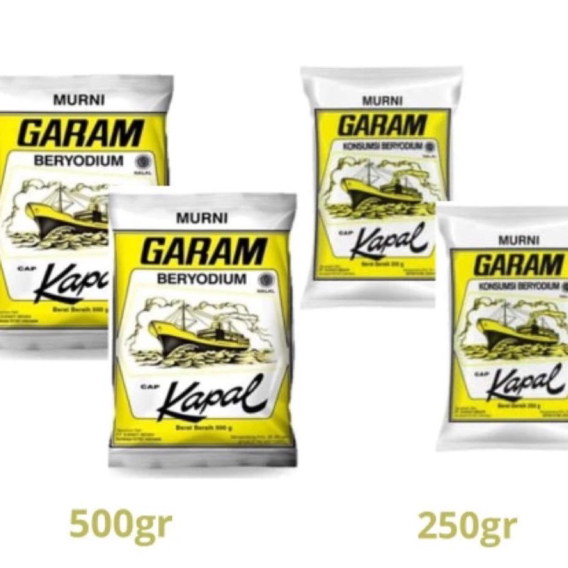 

Garam Cap Kapal 250gram / 500gram
