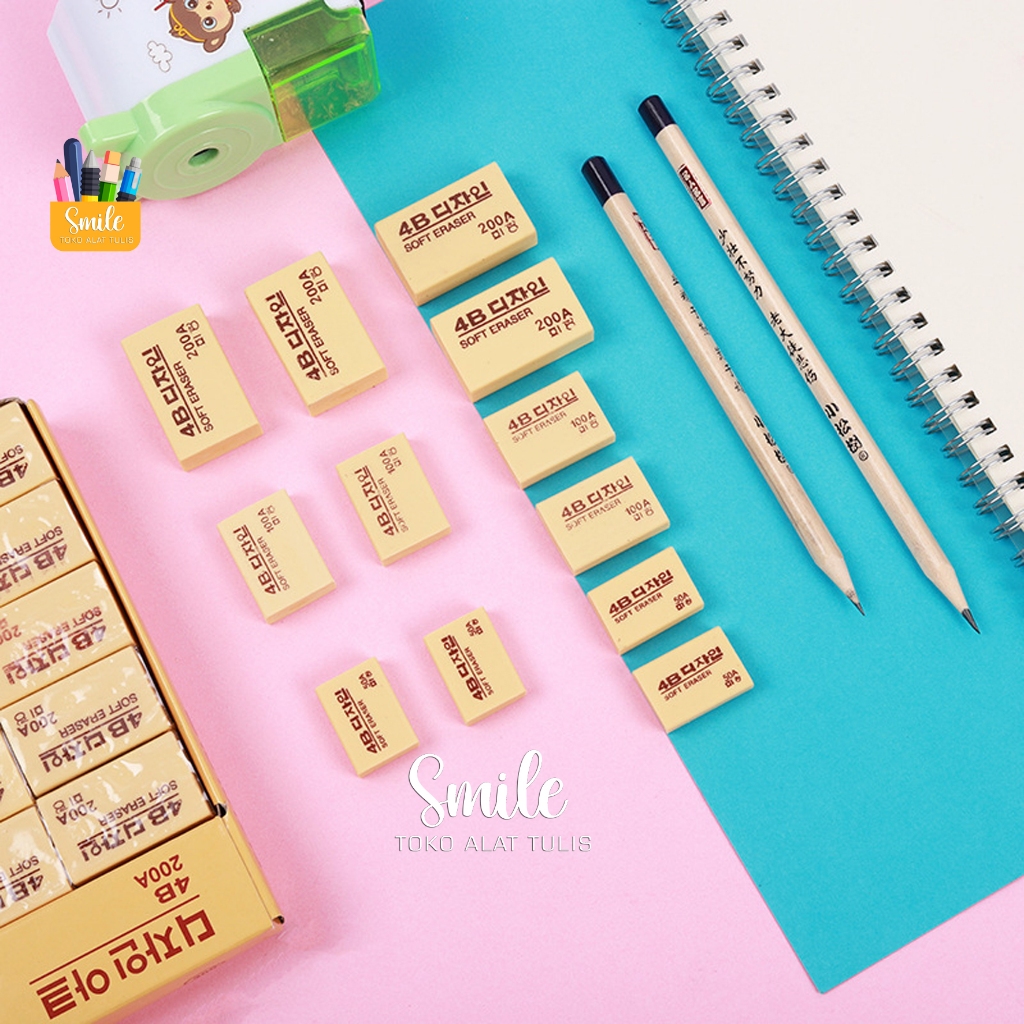 

Penghapus ERASER Penghapus 4B Tidak Mudah Patah Anak Sekolah - SM4011