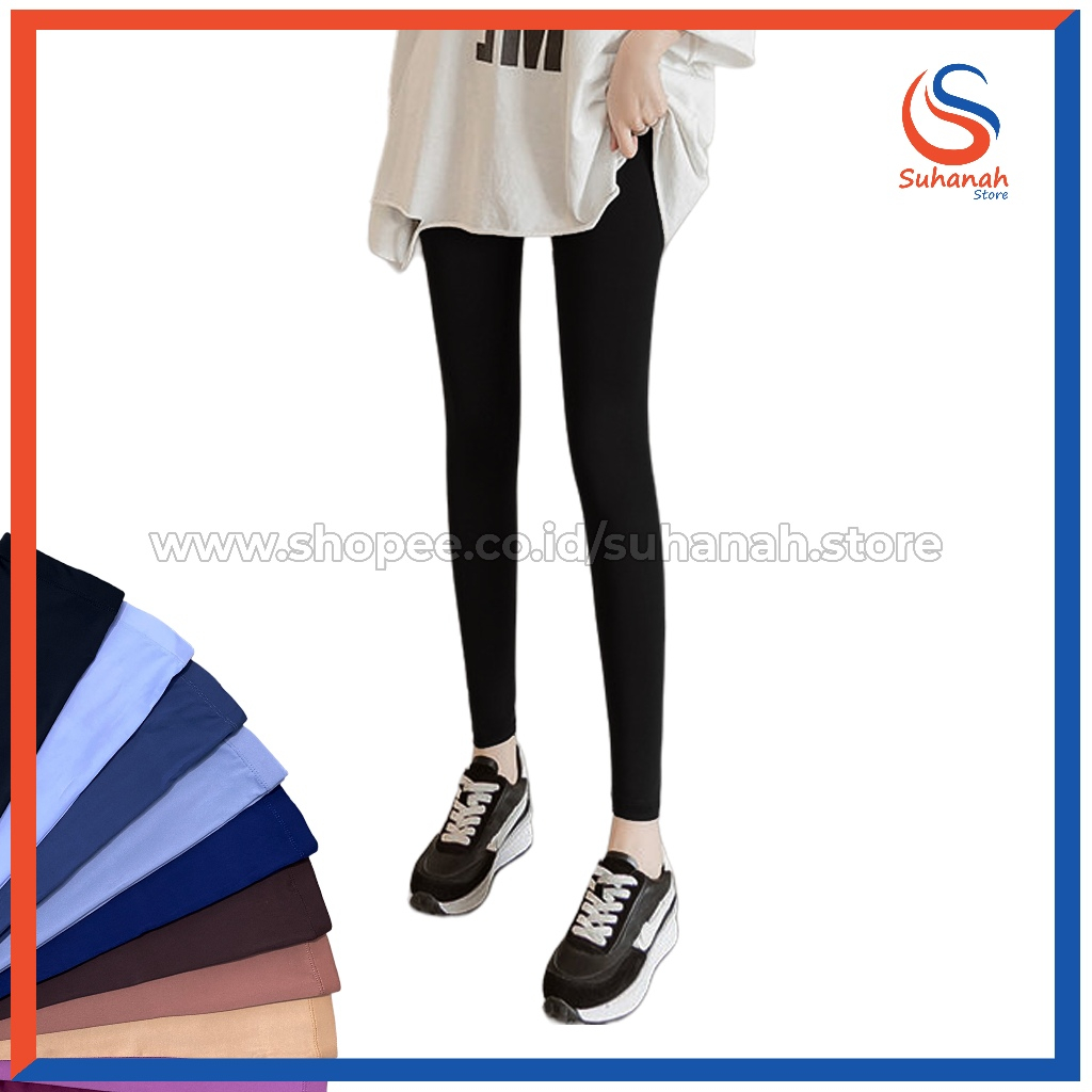 Legging Panjang Wanita Spandek Standar, Jumbo & Super Jumbo