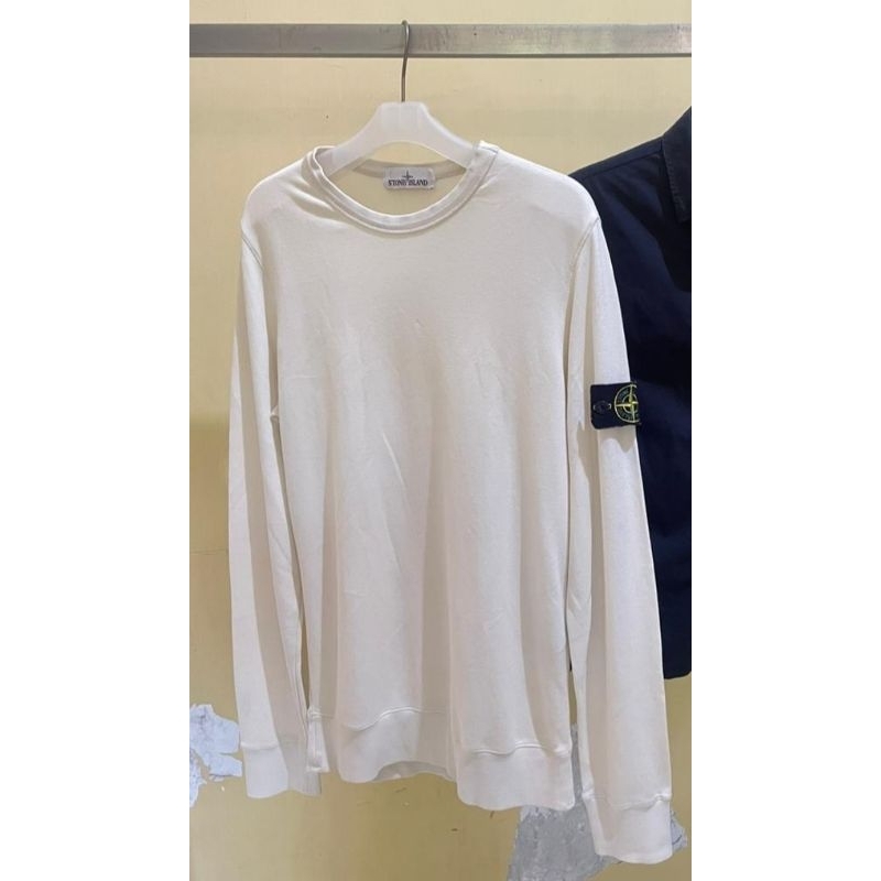 Crewneck putih Stone island Authentik