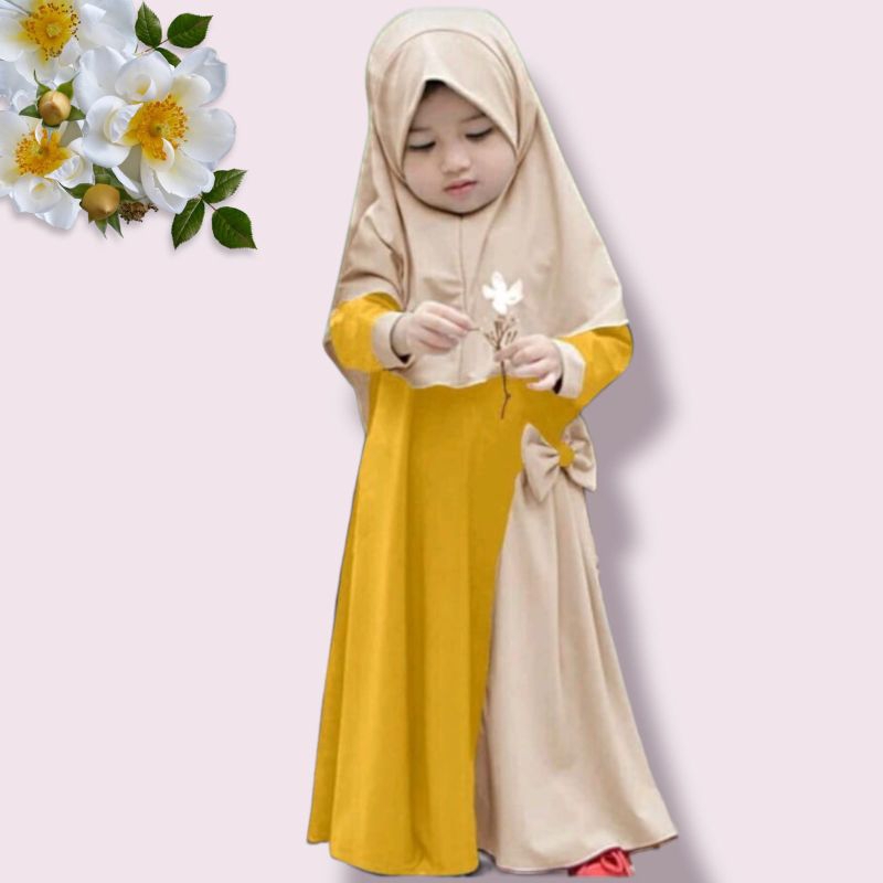 baju gamis anak / gamis anak / gamis lucu / gamis anak syari /  gamis anak kombinasi