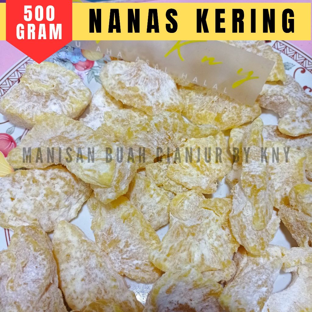 

NANAS KERING 500 GRAM MANISAN BUAH KERING MANISAN BUAH NANAS MANISAN BUAH CIANJUR NANAS MADU NANAS SUBANG OLAHAN NANAS NANAS GULA NANAS KERING