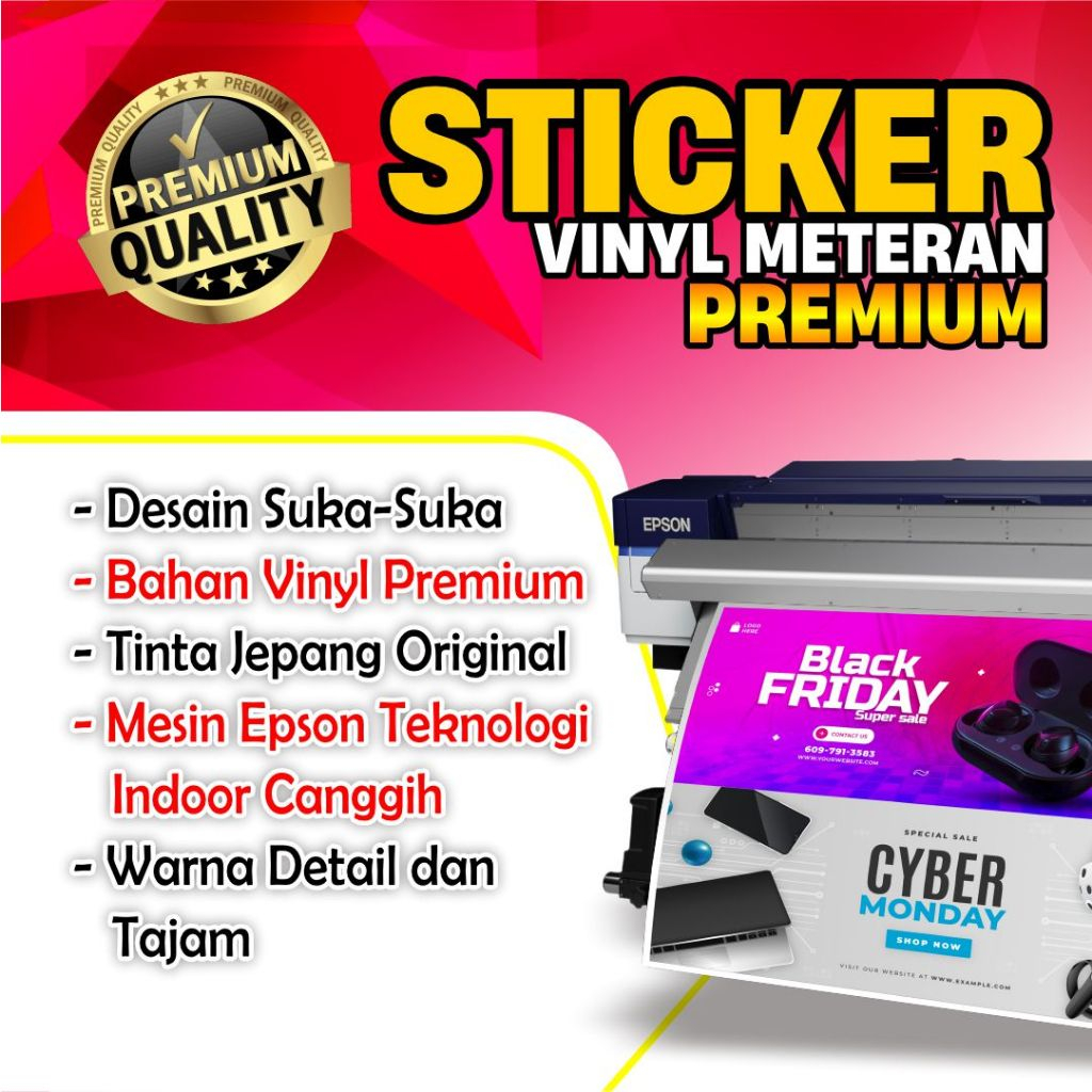 

Cetak Stiker Vinyl PREMIUM Meteran