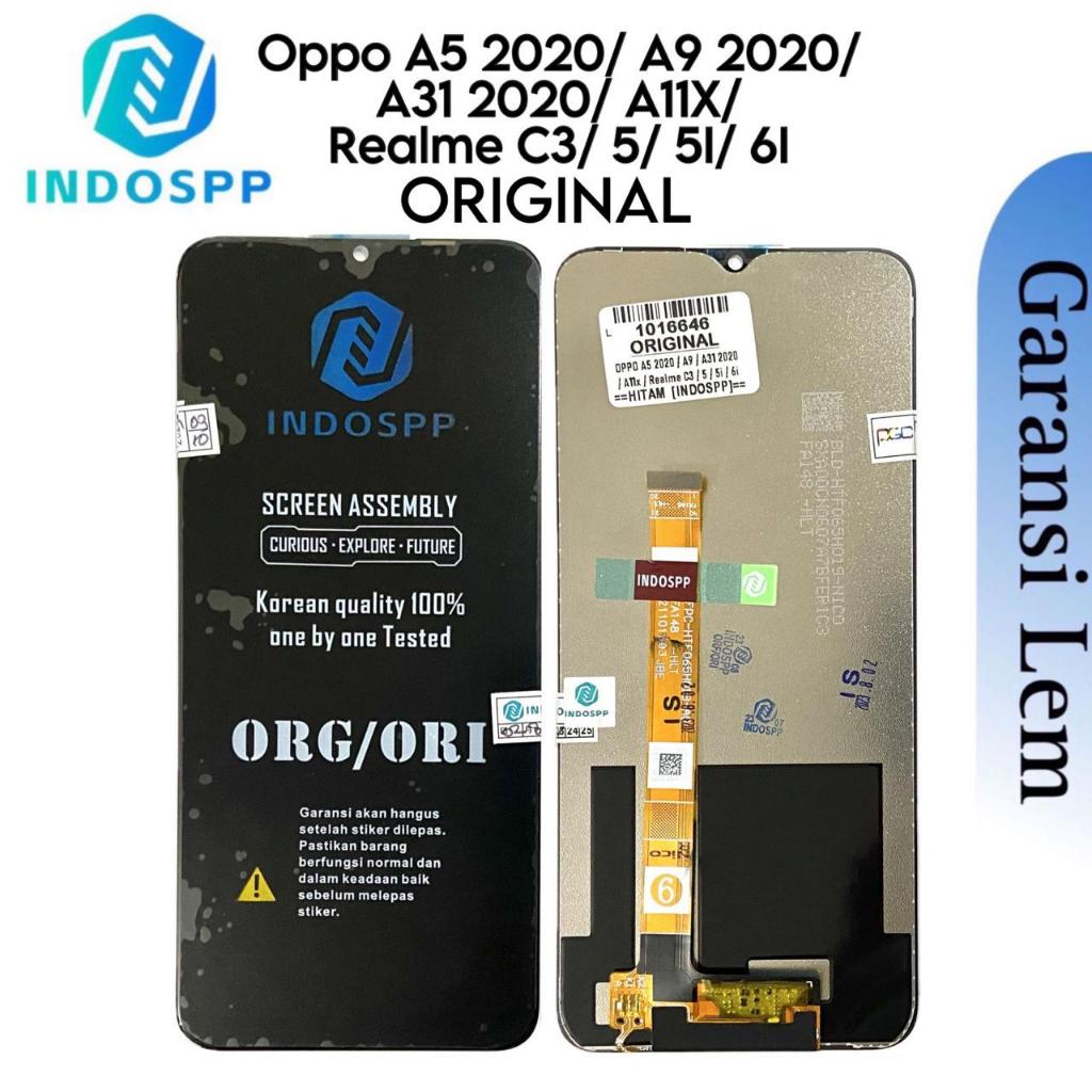 ORIGINAL INDOSPP - LCD Touchscreen Fullset Oppo A5 2020 / CPH1931/ A9 2020 / A11X / CPH1937 / A31 2020 / CPH2015 / Realme