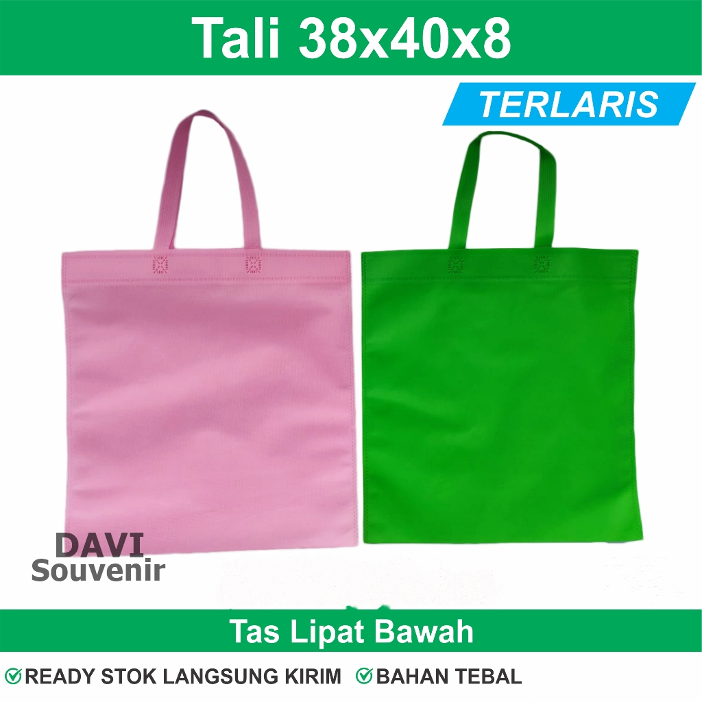 Goodie Bag / Tas Kain / Kantong Spunbond / Tas Spunbond / Tas Souvenir Polos (38x40x8)