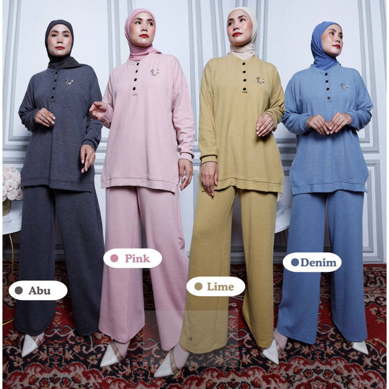 ALYA SET,ALYA SET UMMINA,SET KNIT UMMINA,SET KAOS PREMIUM,SET KAOS KEKINIAN