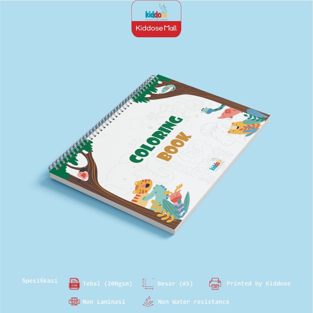 (PREMIUM) BUKU MEWARNAI COLORING BOOK EDUKASI ANAK PREMIUM TEBAL