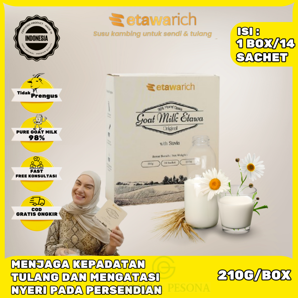 

Susu Kambing Untuk Kesehatan Tulang dan Radang Sendi Sudah BPOM Original