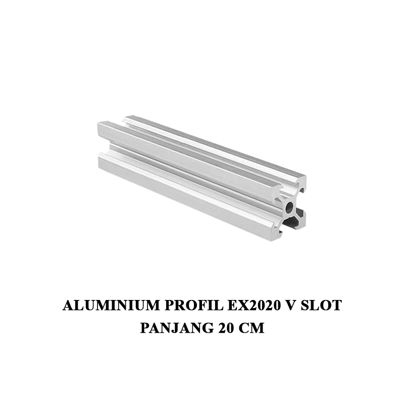 EELIC ALM-EX2020VS Panjang 20cm Aluminium pofile exstrusion Vslot 2020 CNC 3D PRINTER