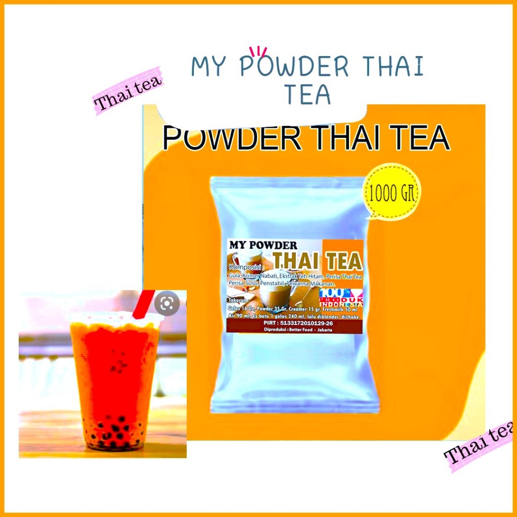 

SERBUK THAI TEA/THAI TEA SPECIAL KEMASAN 1 KILO.
