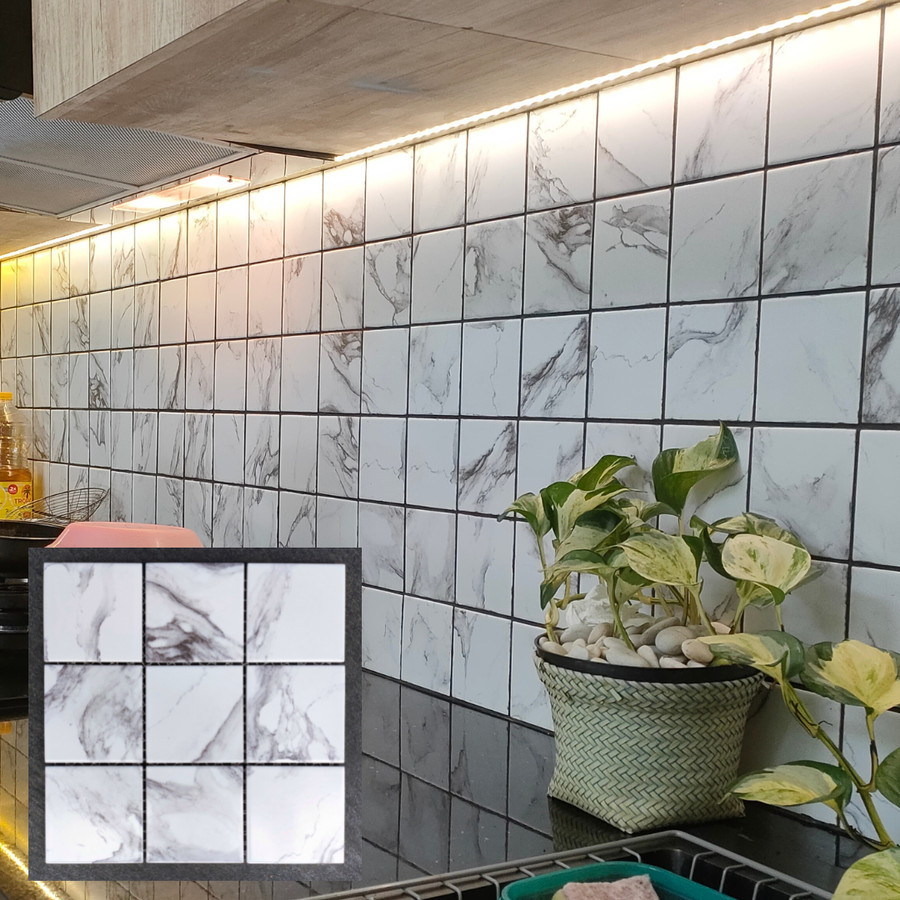 Mozaik Cotto Calacatta - Keramik Mozaik Dinding Dapur Modern/ Mosaic Kolam Renang Terlaris