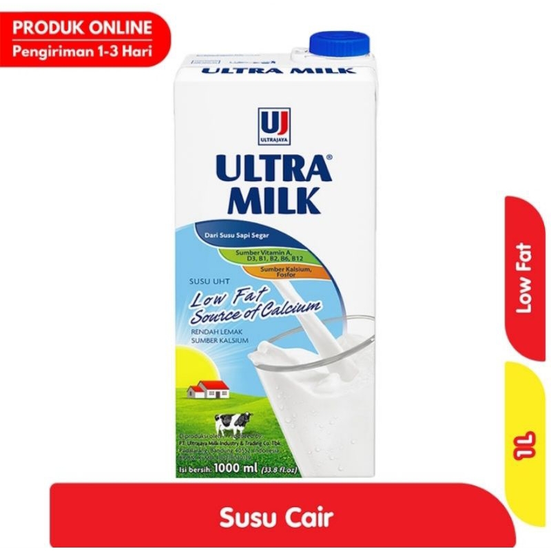 

ULTRA MILK Susu UHT Low Fat 1 L