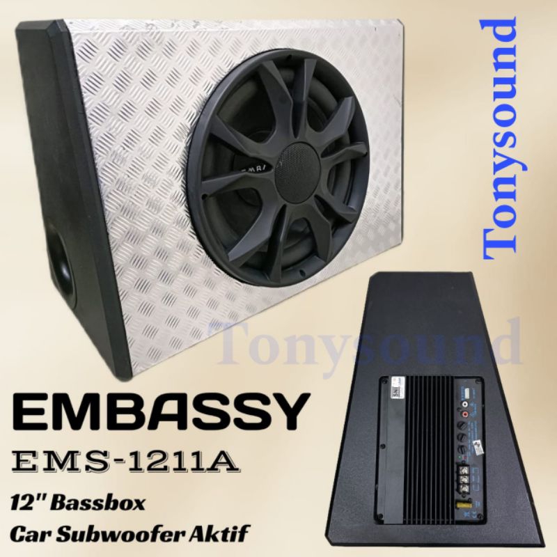 Subwoofer Aktif Bassbox Embassy EMS 1211A 12 inch