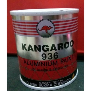 Cat warna silver kangaroo 936/cat warna silver 100cc 100ml/ Cat Alumunium silver perak Teralis Besi