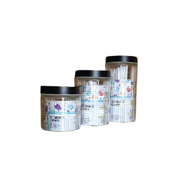 MMS Glass Jar 1300 ml Toples Kaca Beryl | Toples Snack Kaca