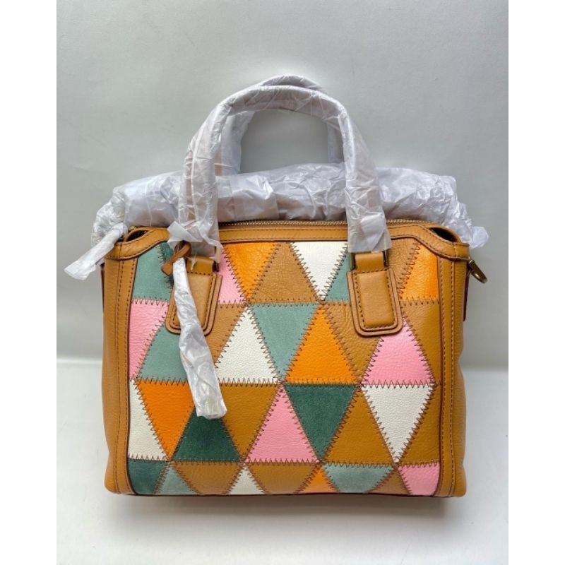 Jacqueline Satchel Light Patchwork