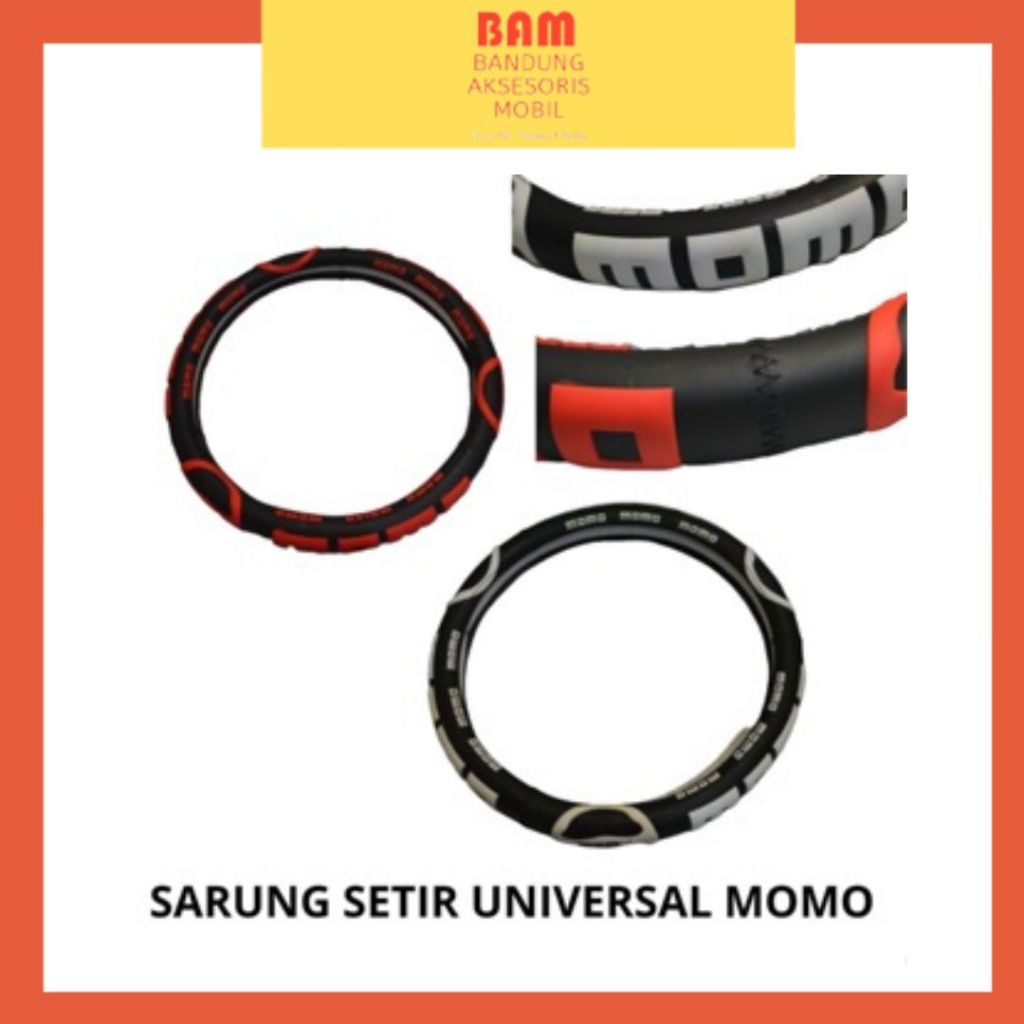 Sarung Setir Mobil Universal Momo Timbul