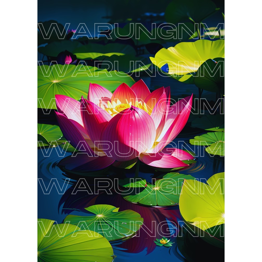 Poster Bunga Teratai